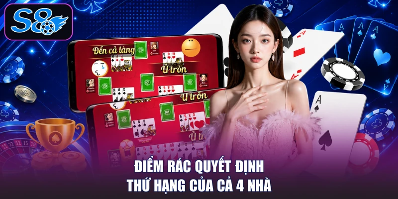 Điểm rác quyết định thứ hạng của cả 4 nhà